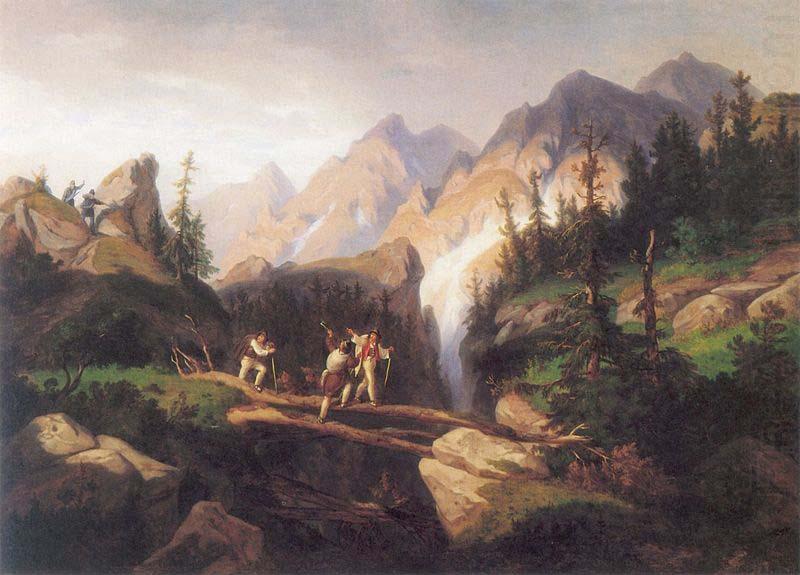 unknow artist Smugglers in the Tatra Mountains china oil painting image